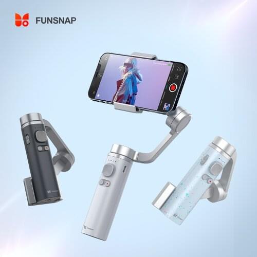 Funsnap Capture π Foldable Stabilizer for iPhone XIAOMI HUAWEI Phone Selfie Stick For Vlog Video 3-Axis Pocket Handheld Gimbal