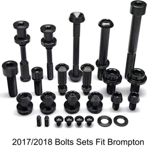 BMX titanium screw stem head tube seatpost brake ti screw for brompton 2018 2019 model