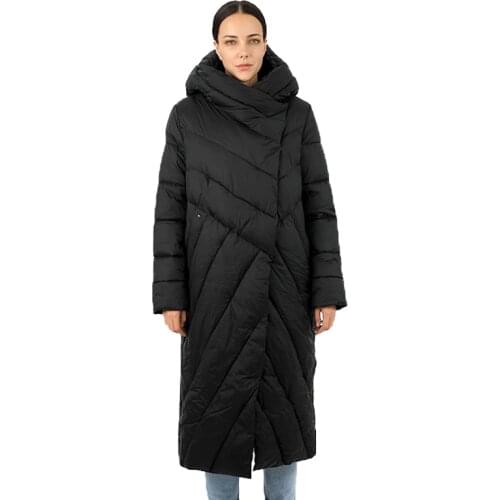 Womens Long Down Jacket Goose Parka Outwear Hood Quilted Coat Female High Street Cotton Quality Clothes Canada Waterproof19-091