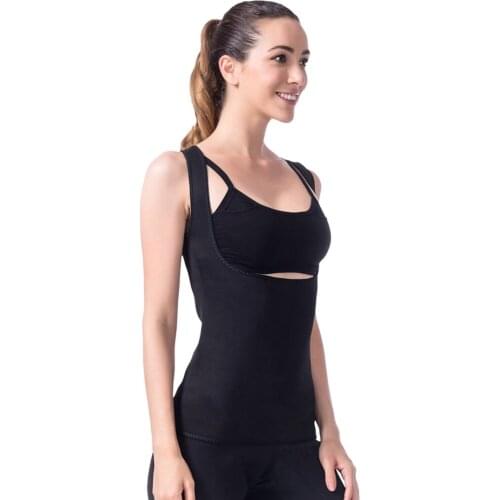 Womens Sweat Vest Neoprene Shirt Body Shaper Tank Top Tummy Fat Burning for Weight Loss