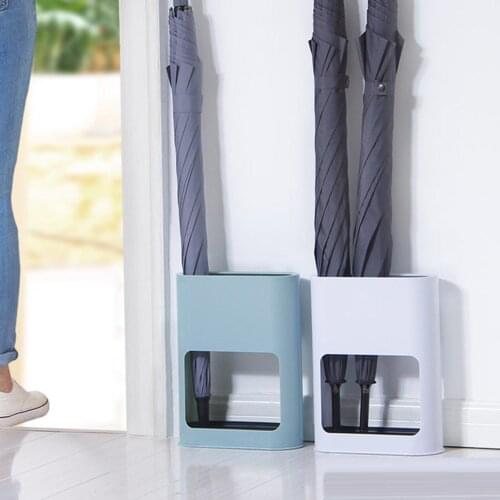 Umbrella Rack Stand Hallway Entryway Draining Can Household Storage Container Umbrella Storage Holder Shelf Living Room