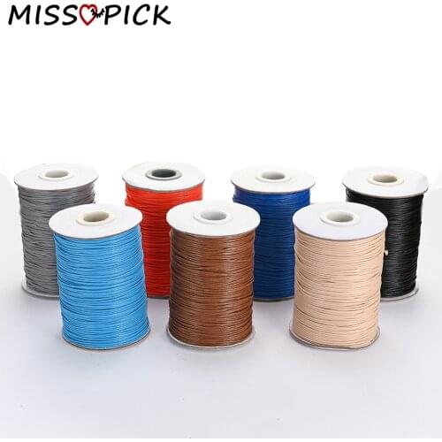 0.5mm 0.8mm 1.0mm 1.5mm 2.0mm Multicolor PU Leather Jewelry Cord String 20m Beaded Thread for DIY Necklace Bracelet Accessories