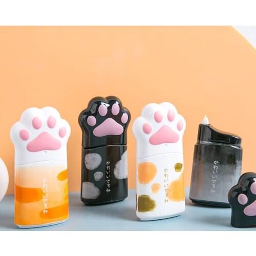 1pc Kawaii Big Cat Claw Shape Cute Practical Correction Tape White Out Corrector Diary Stationery Student Prize School Supply
