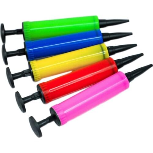 1Pcs Mini Balloon Pump balloon accessories hand push Air Pump Birthday Party Supplies portable Foil balloon pump Latex Balloons