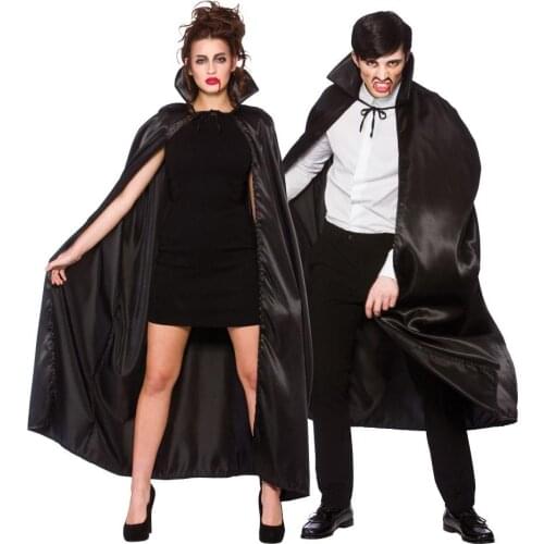 Black Long Collar Cape 140 Cm 434835553