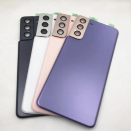 10Pcs/lot Back Battery Cover Rear Door Housing Cover For Samsung Galaxy S21 5G G990F/DS G991 With Camera Lens