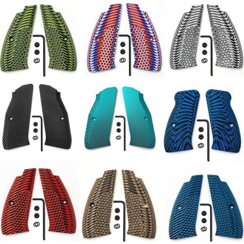 CZ75 Aluminum Grips for CZ 75 Full Size, SP-01 Series, 75B BD,CZ75 Shadow 2, G10 P/C/T100 PCR CZ 75/85 Compact Screws Included