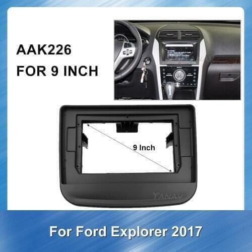 Car GPS Navigation Dash Panel For Ford Explorer 2017 Car Radio Stereo Receiver Panel Mounting Dash Installation Frame Trim Kit