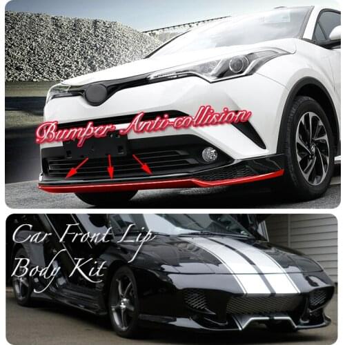 Car Bumper Lip Front Spoiler Skirt Deflector For Ford Probe MK2 1992~1997 Tune Car Modified Body Kit VIP Hella Flush Lips
