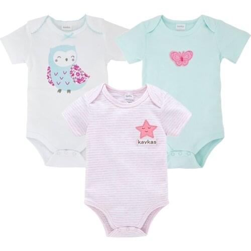 Toddler Baby Girls Bodysuit Unicorn Cartoon Cute Infant Boys Clothes 100% Cotton Newborn Girls Baby Clothing Jumpsuits Bodysuits
