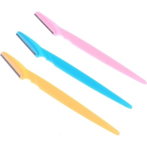 3Pcs/Set Eyebrow Razor, Facial Hair Remover Eyebrow Trimmer, Sharp Mini Makeup Knife Shaper Shaver For Women
