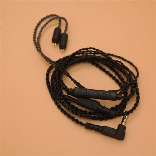 Diy earphone wire universal mic 0.75mm pin TF10
