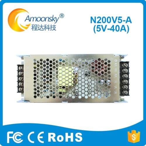 G-energy N200V5-A 5V 40A 200W LED Video Display controller Power for narrow Pixel Pitch LED Screen Display