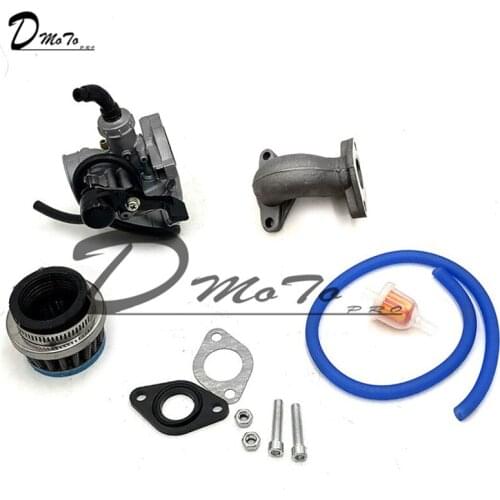 PZ19 19mm Hand Choke Carburetor Carb Intake Pipe Air Filter Fuel Filter 50cc 70cc 90cc 110cc 125cc Quad ATV Taotao Sunl new