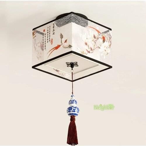 Classic Chinese Style Design Ceiling Lights Modern Led Hanging Pendant Ceiling Lamp for Living Room Bedroom Aisle Hallway