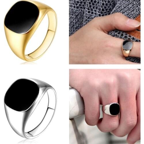 Hot Smooth Dripping Ring Zinc Alloy Vintage Enamel Finger Popular Classic Rings Goth For Punk Women Men Fancy Jewelry Gifts Ring