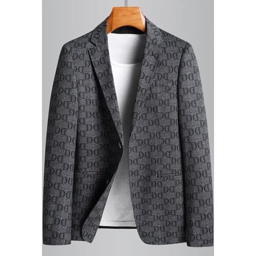 2021 Spring Summer Male Blazer High Quality Single Breasted All Printed Mens Blazer Fashion Slim Fit Casual Man Blazer 4XL