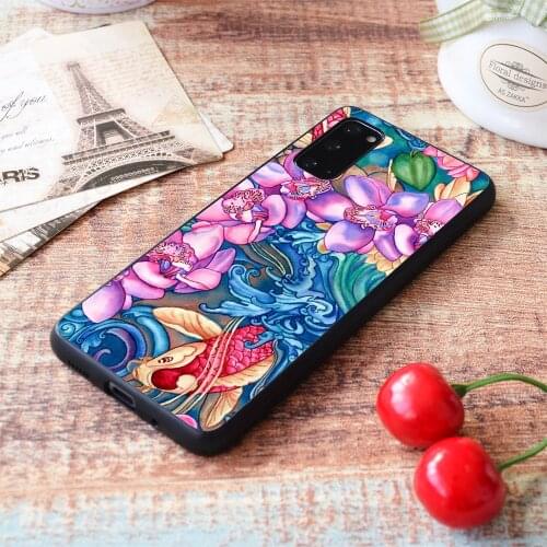 For Samsung Galaxy Orchid Splash Soft TPU border Samsung Galaxy Case