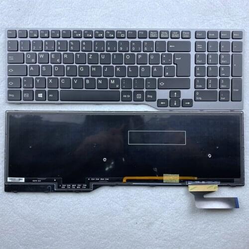 Germany Backlit Laptop Keyboard For Fujistu E754 E752 Lifebook E557 E753 E756 E554 E556 GR Layout