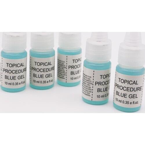 10ml Professional Tattoo Blue Gel For Permanent Makeup Eyebrow Eyeline Tattoo During Procedure Operation