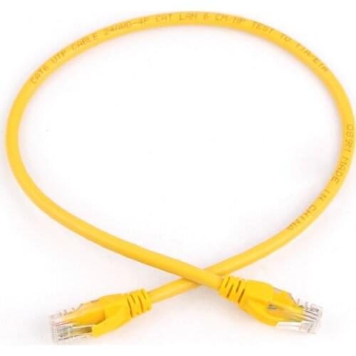 50 pcs/lot CAT6 RJ45 24AWG 4P Lan UTP network cable 8 core network jumper cable 0.5m Patch Cord Twisted pair jumper