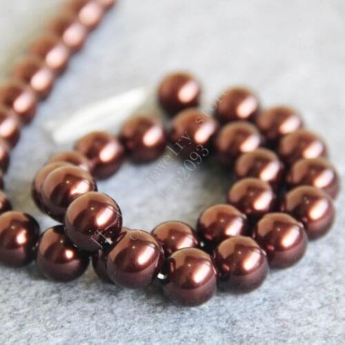 T8358 12mm Deep Brown grey pearl Loose beadsFit For Making Bracelet&Necklace DIY Jewelry Fashion beautiful beads wholesale