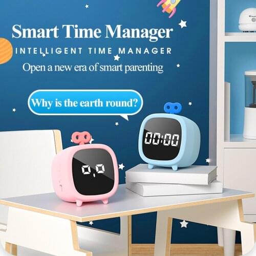 Tenwin Smart Time Manager Alarm Clock Early Education Plan Timing Reminder Digital Display Rechargeable AI Voice Dialogue 7530