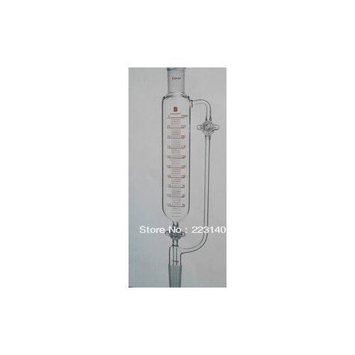 F674500G Funnel, Pressure equalizing, Two Glass stopcocks, Capacity:500ml, Joints:24/40, Stopcock bore:4mm