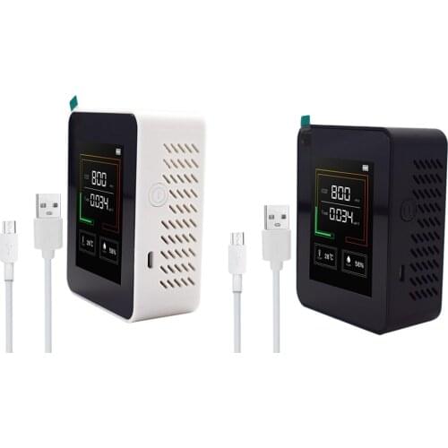 CO2 Concentration Meter Carbon Dioxide CO2 Detector Air Quality Monitor TVOC Temperature Humidity Tester High Precision