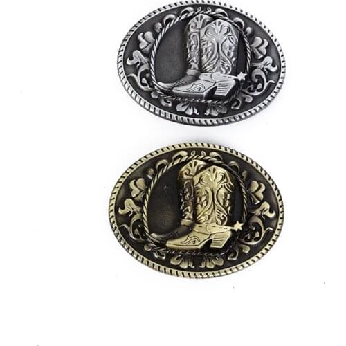 Western cowboy belt buckle saddle zinc alloy belt buckle unisex belt fittings