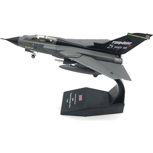 1/100 Scale British Air Force GR4 Tornado Fighter Aircraft Airplane Model Toys Collectible Gifts Souvenir Display Show