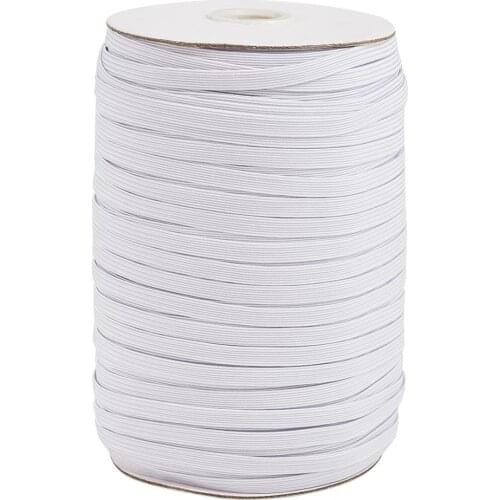 1 Roll Flat Elastic Cords Material For DIY Masks 4/5/6/8/10/12/14mm DIY Accessories Rope String Sewing Stretch Threads