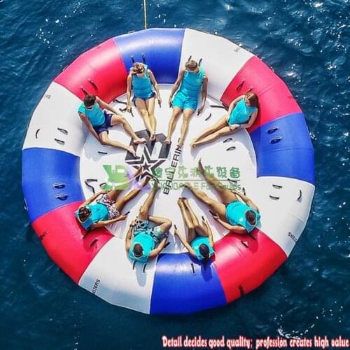 10Persons Inflatable Flying Disco Boat/Inflatable Water Towable Tube Aqua Games