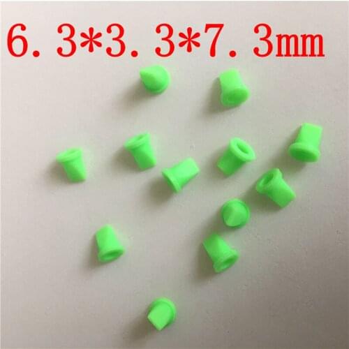 100PCS Silicone duckbill green check valve Easy to install check valve Silicone check valve 6.3*3.3*7.3MM