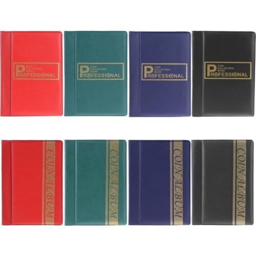 120 Pockets Coins Holder Album Book Coin Collection Album Book Money Penny Organizer Storage Bag