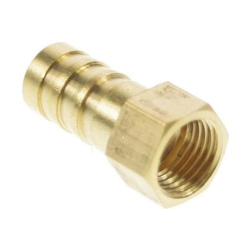 5pcs 1/4" BSP Female-12mm Barb Hose Brass Adapter Coupler 12mm-1/4" BSP