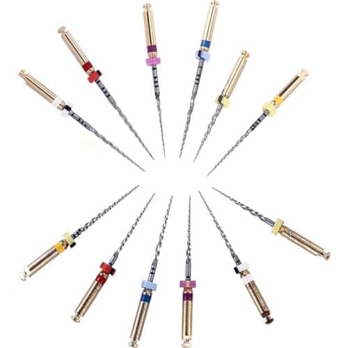 6PCS/Box Dental Ni-Ti Root Canal File,Can Bend for Large Taper Ni-Ti Root Canal File for Enlarging Needle Dental Materials