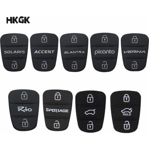 3 Buttons Rubber Button Pad for Hyundai I30 IX35 Solaris Accent Elantra Sportage Kia K2 K5 RIO Verna