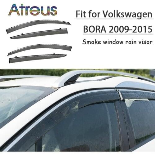 Atreus 1set ABS For 2015 2014-2009 VW Volkswagen Bora Sedan Accessories Car Vent Sun Deflectors Guard Smoke Window Rain Visor