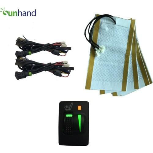 Auto Car Winter Seat Heated Cushion 12V heated seat no pole single wheel heating square switch 2 seats Auto parts