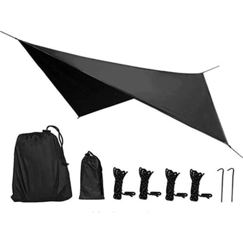 NEW-Camping Tarp Waterproof Hammock Rain Fly Tent Shelter Essential Survival Gear Sunshade Outdoor Awning