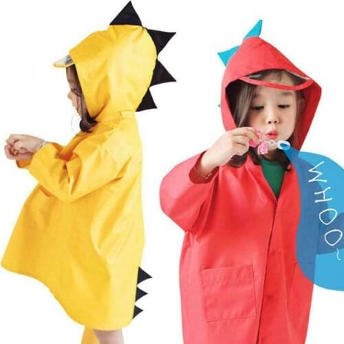 Children Raincoat Poncho Cartoon Waterproof Hooded Rain Coat Girl Boy Jacket
