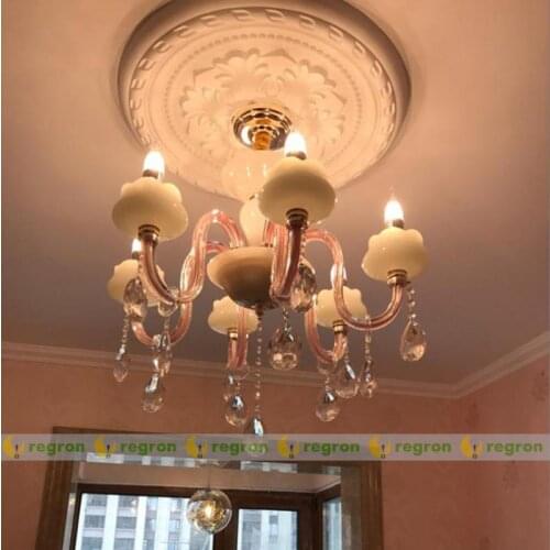 Home glass Pink chandelier led hanging lamps for children Kids Room wedding bedroom modern Chandelier Lighting Led chandeliers