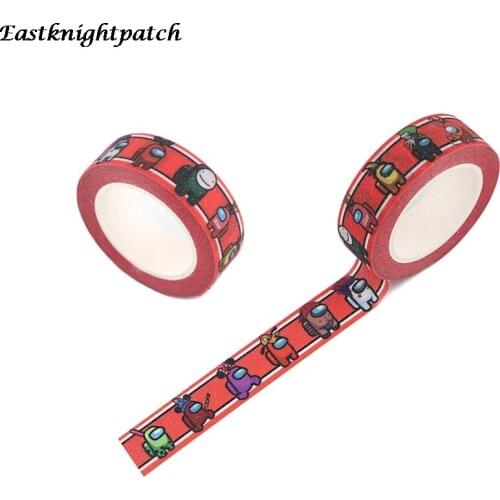 E2505 Cartoon Printing Washi Tape Diy Masking Tape Cute Robot Game Stickers School Suppliers Stationery Gift Crafts