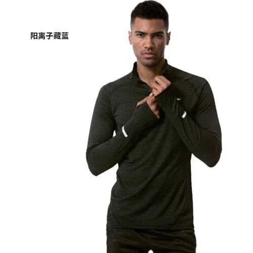 Cycling Jersey Mens Long Sleeve Tops Mountain Bike Shirts Bicycle Jacket with Reflective Strips Outdoor Sports Clothing