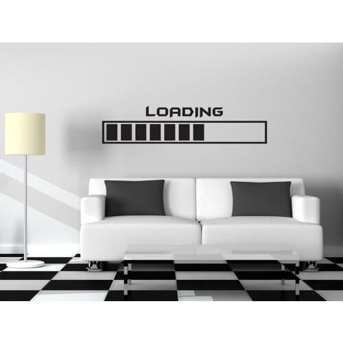 Gamer Vinyl Wall Decal Gaming Loading Joystick Room Decor Wall Stickers Home Design Wall Tattoo Creative Removable Mural G18