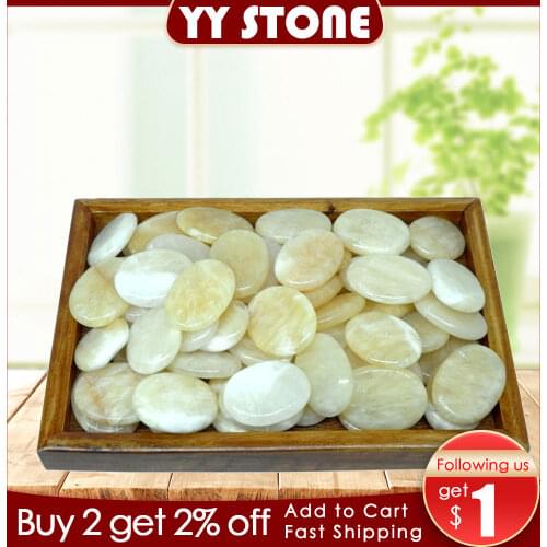 10PCS 3x4cmSpa Rock Basalt Stone Beauty Stones Massage Lava Natural Stone Hot Relieve Stress RELAX jade massage set toe massage