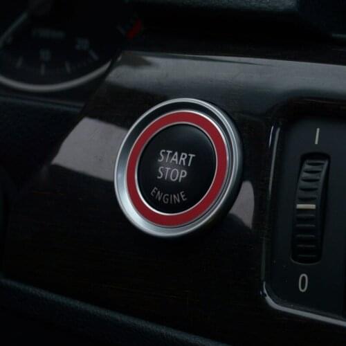 Aluminum Alloy Engine Start Stop Ring Trim Ignition Key Ring for BMW E90 E92 E93 3 Series 318 320 325i 2005-2012