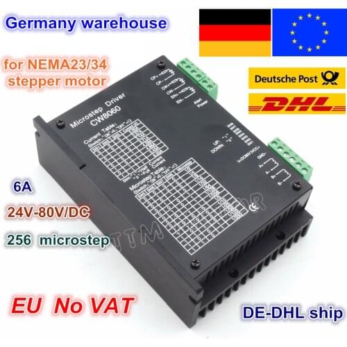 High Quality CNC Stepper Motor Driver Controller kit CW8060 80VDC/6A /256 Microstep for CNC Router Milling machine