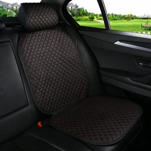 Leather Car Seat Cover for Childrens Safety Seats Waterproof Auto Seat Cushion Protector Mat Improved Dirt Water Repellent